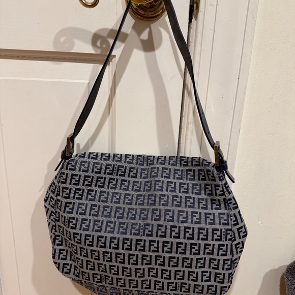 Fendi Zucchino Baguette Navy - Picture 3 of 15